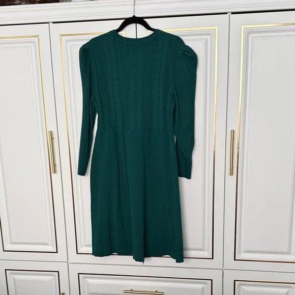 Knit Green Women's Dress - Picture 2 of 3